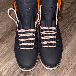 Cole Haan Men's Black and Orange Boots